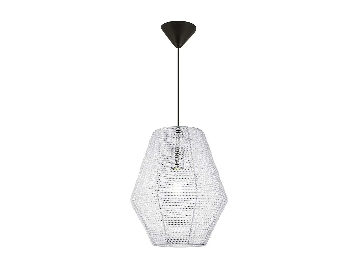 Colgante modelo Noa acabado aluminio 46 cm(alto) 32 cm(ancho)32 cm(fondo