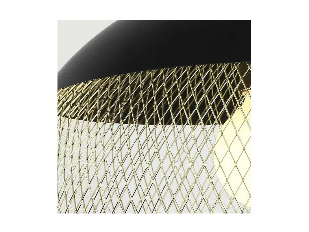 Colgante modelo Krista acabado negro-cuero 30cm(alto)40 cm(ancho)40 cm(largo)