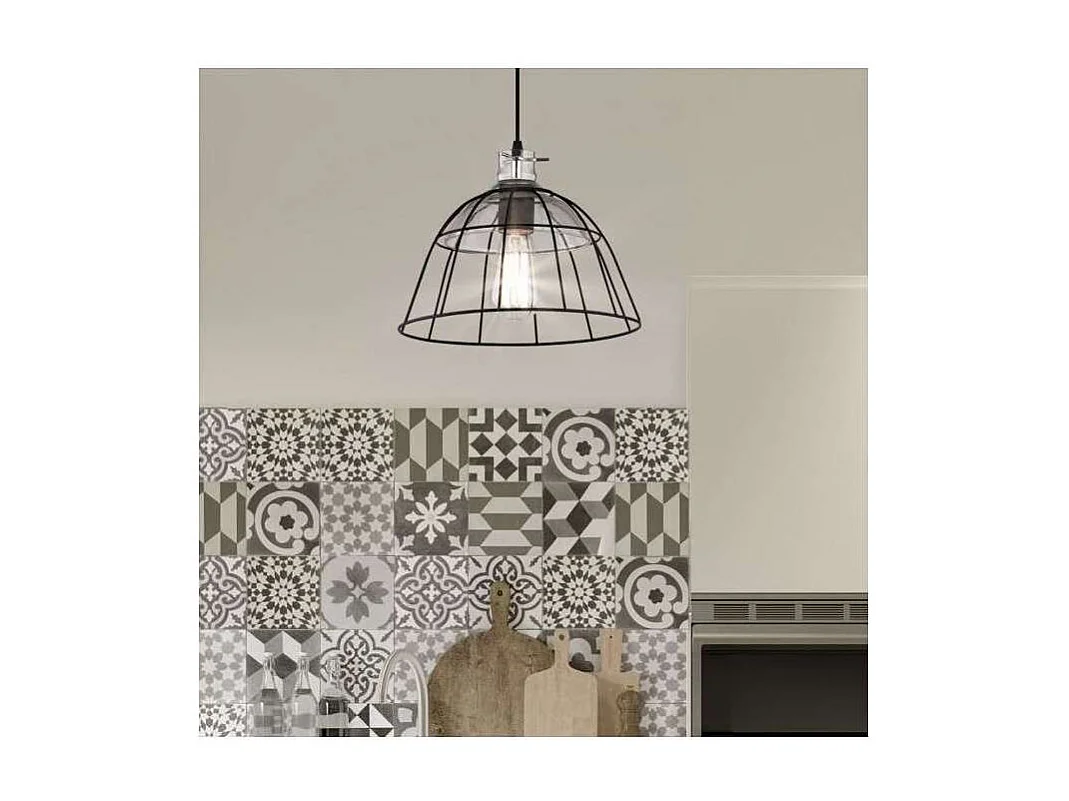 Colgante modelo Mondego acabado negro 20cm(alto)30 cm(ancho)30 cm(largo)