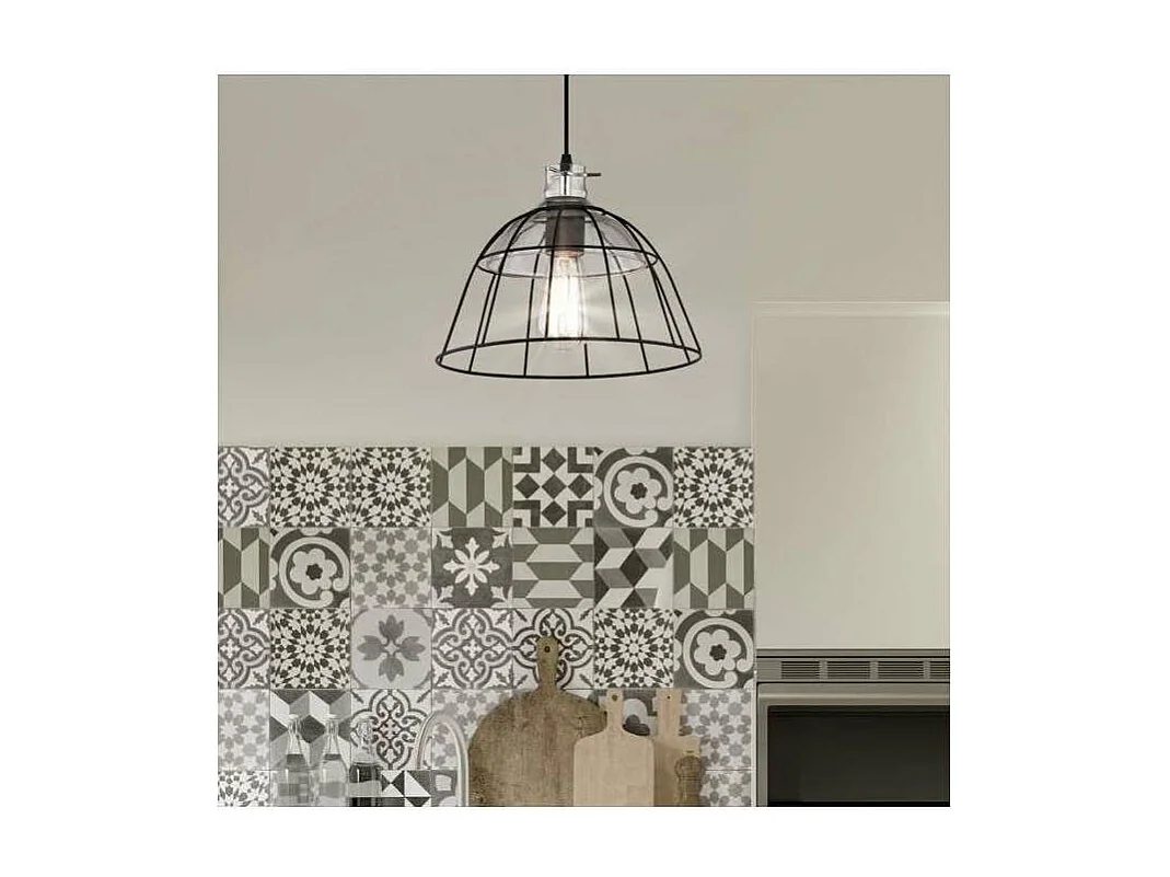 Colgante modelo Mondego acabado negro 20cm(alto)30 cm(ancho)30 cm(largo)