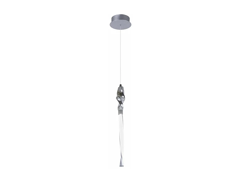 Colgante led cromo modelo Mar 51 cm (alto)12 cm(ancho)12 cm(fondo)