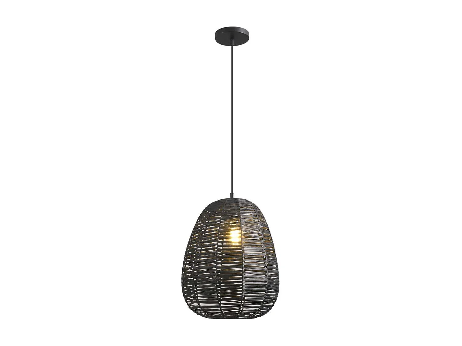 Colgante modelo Opra acabado rattan marrón 50 cm(alto)31 cm(ancho)31 cm(largo)
