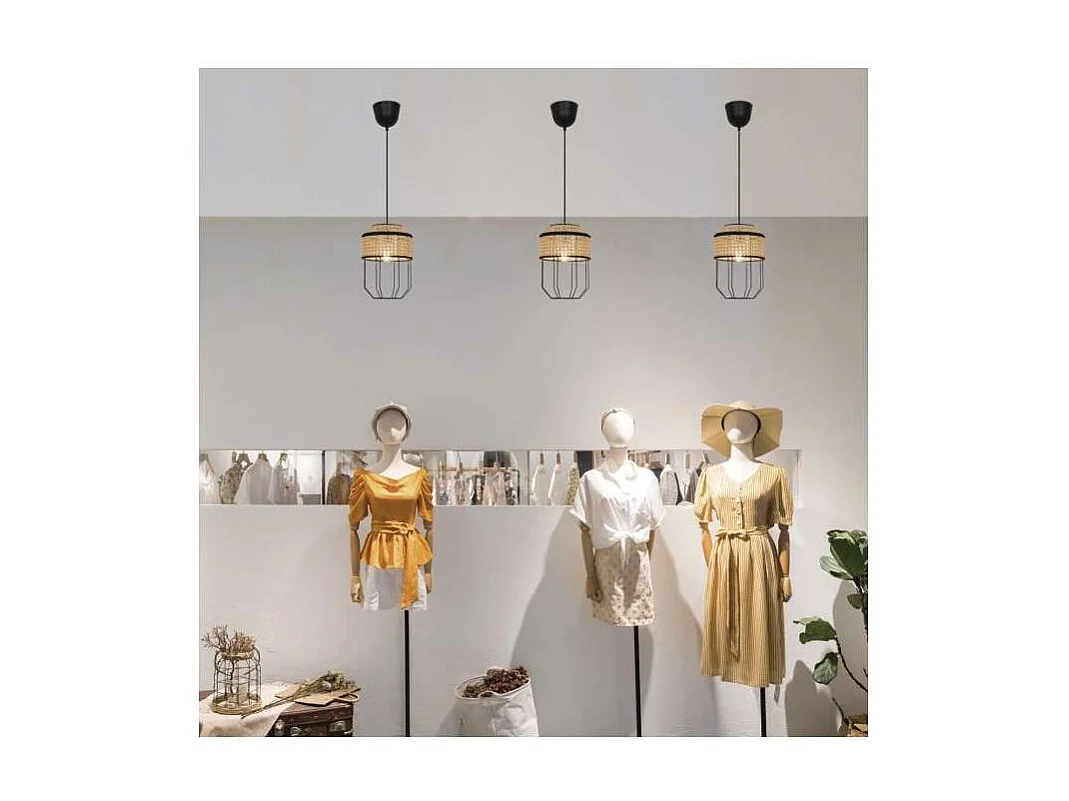 Colgante modelo Ponsa acabado negro, 50cm(alto) 20cm(ancho) 20cm(largo)