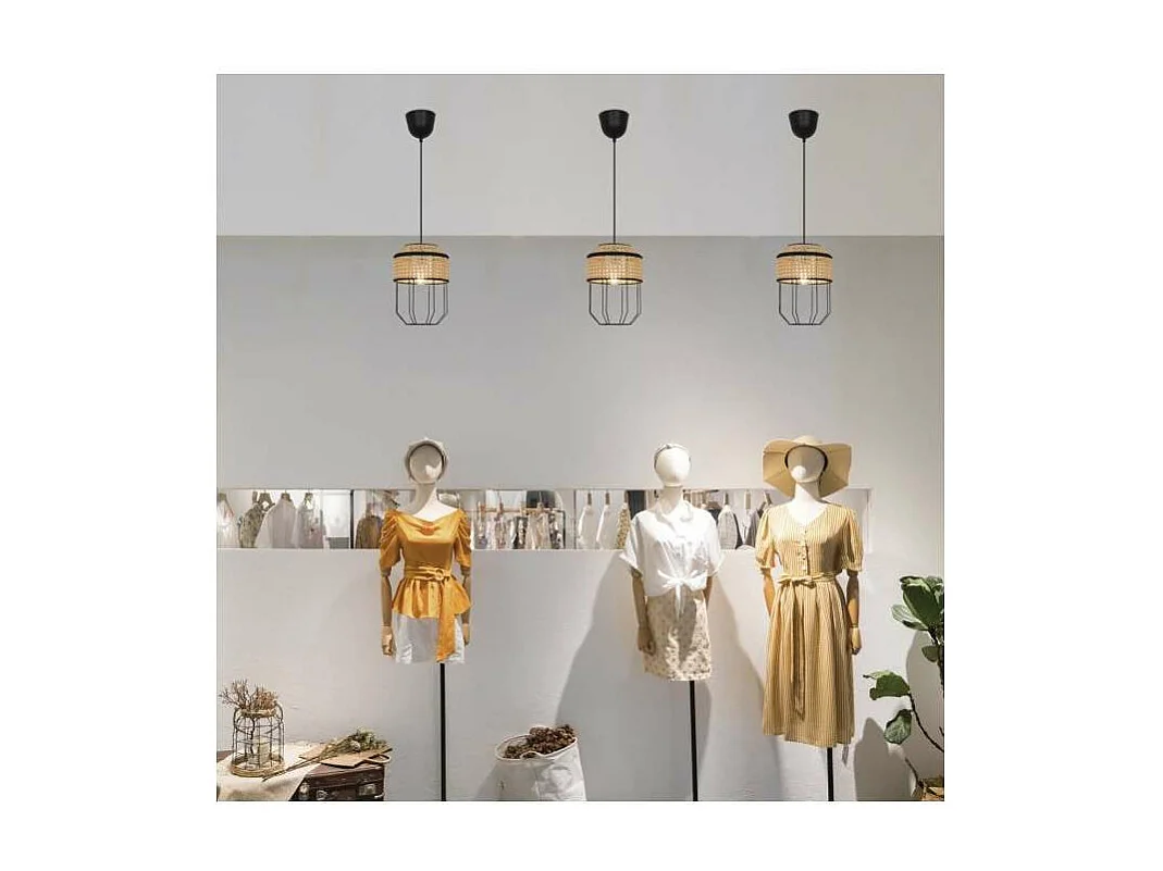 Colgante modelo Ponsa acabado negro, 50cm(alto) 20cm(ancho) 20cm(largo)