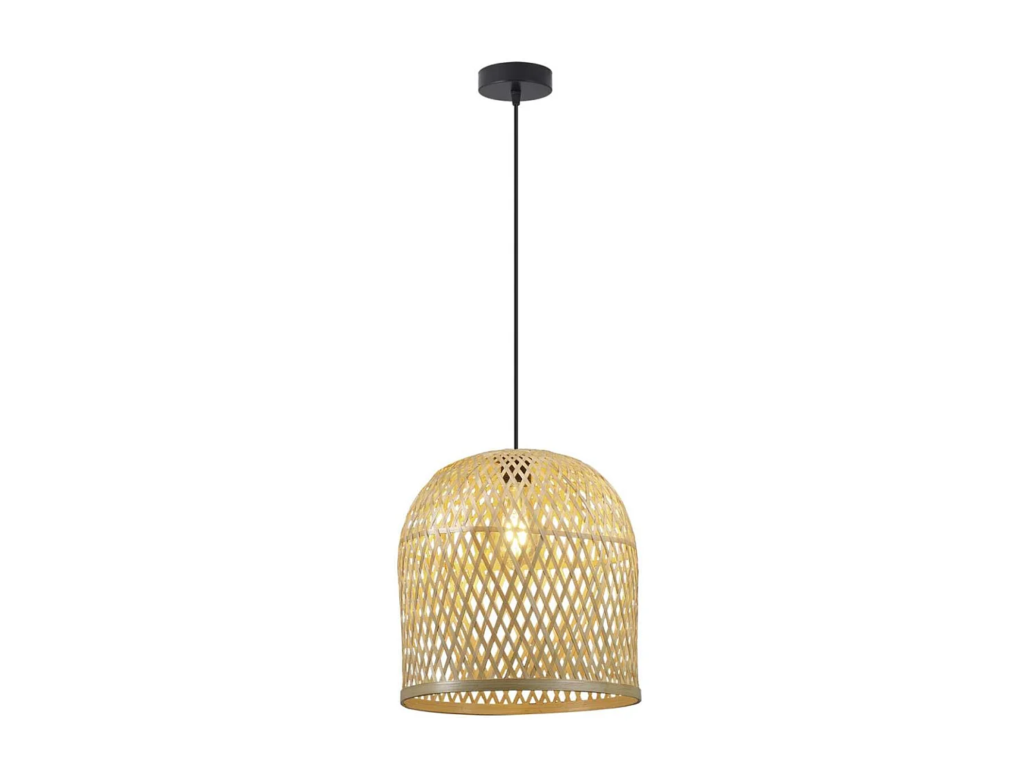 Colgante modelo Florian acabado rattan 47cm(alto) 29.5 cm(ancho) 29.5 cm(fondo.