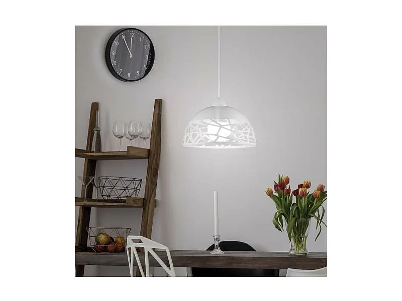 Colgante modelo Pang acabado blanco 28cm(alto) 30cm(ancho) 30cm(fondo)