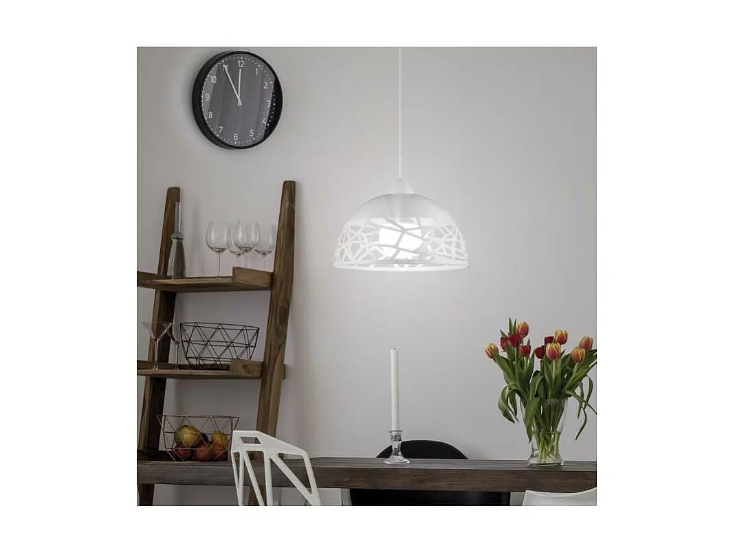 Colgante modelo Pang acabado blanco 28cm(alto) 30cm(ancho) 30cm(fondo)