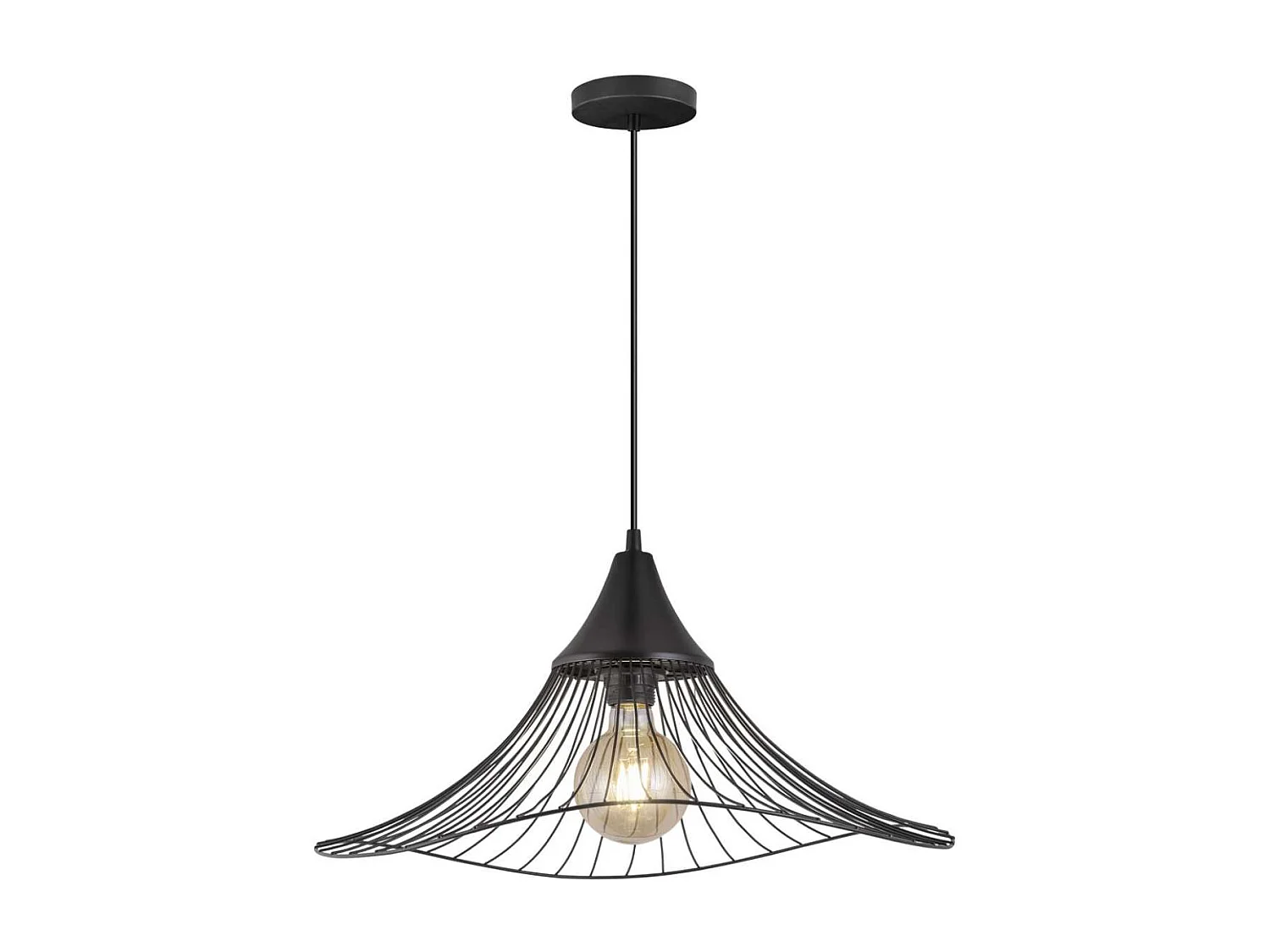 Colgante modelo Mina acabado negro 40cm(alto)50 cm(ancho)50 cm(largo)