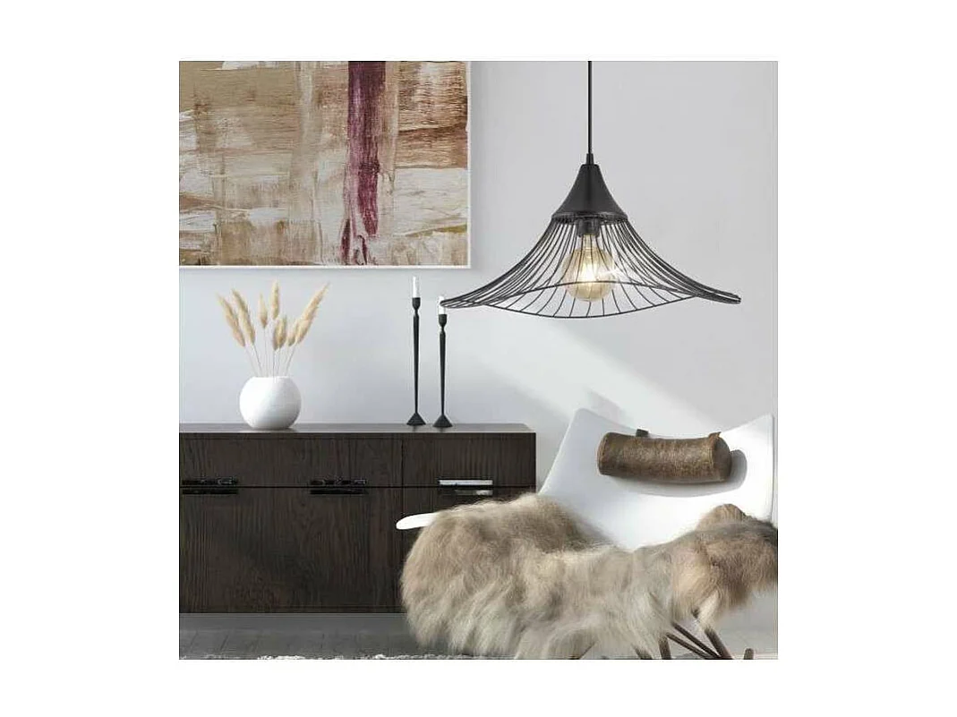 Colgante modelo Mina acabado negro 40cm(alto)50 cm(ancho)50 cm(largo)