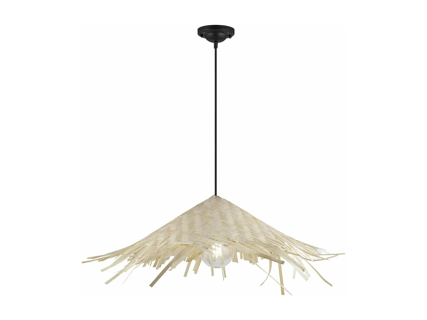 Colgante modelo Hans acabado bambú 20 cm(alto) 70 cm(ancho)70 cm(fondo7