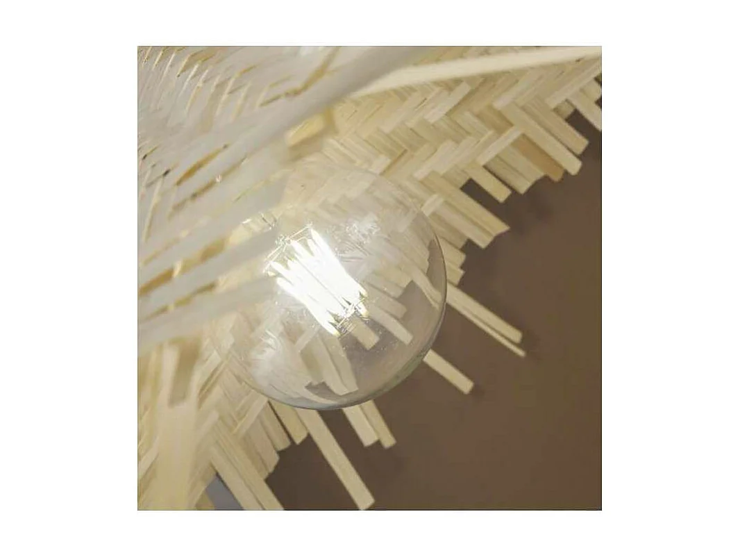 Colgante modelo Hans acabado bambú 20 cm(alto) 70 cm(ancho)70 cm(fondo7