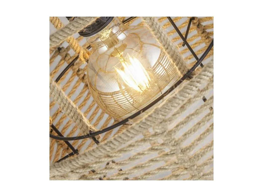 Colgante modelo Piraña acabado cuerda 29.5 cm(alto) 30 cm(ancho)30 cm(fondo)