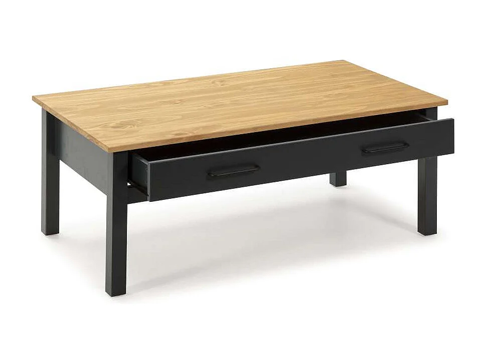 Mesa de centro Mariana acabado azul 40 cm(alto) 100 cm(ancho) 55 cm(largo)