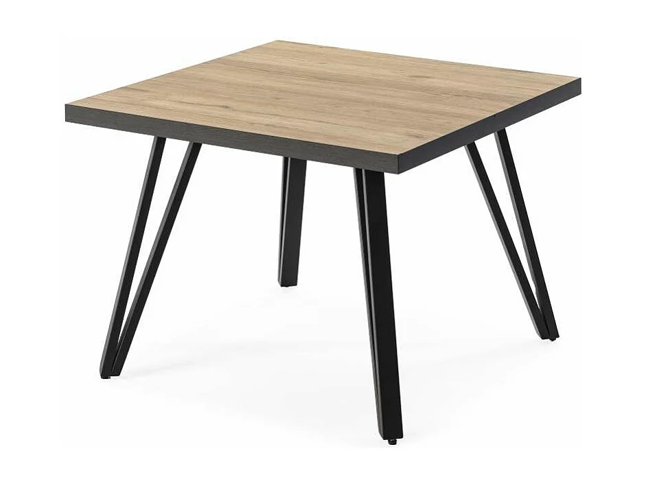 Mesa de centro Mateo acabado natural, 45cm(alto) 60cm(ancho) 60cm(fondo)