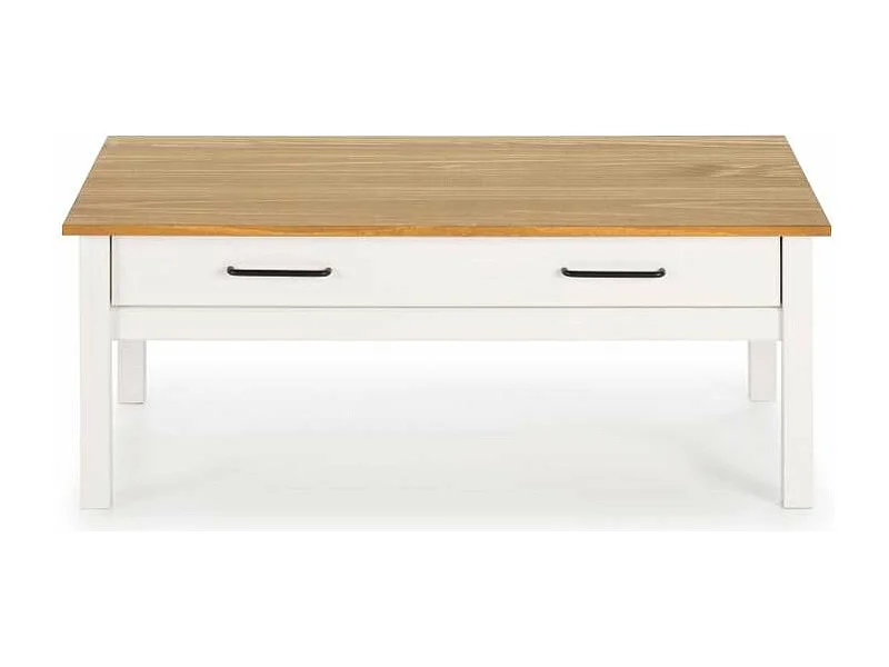 Mesa de centro Mariana acabado blanco 40 cm(alto) 100 cm(ancho) 55 cm(largo)
