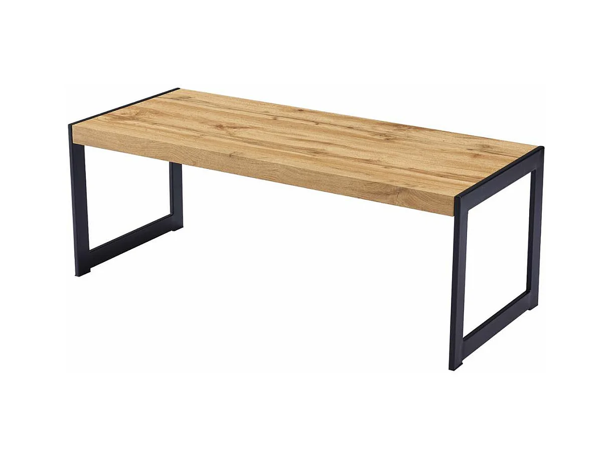 Mesa de centro Ribadesella acabado negro 50 cm (alto) 120 (ancho) 50 cm (fondo)
