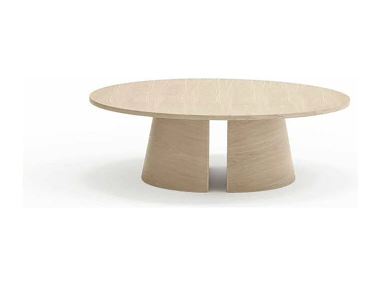 Mesa de centro modelo Cep acabado natural claro, 110cm(ancho) 36.5cm(alto) 110cm (largo)