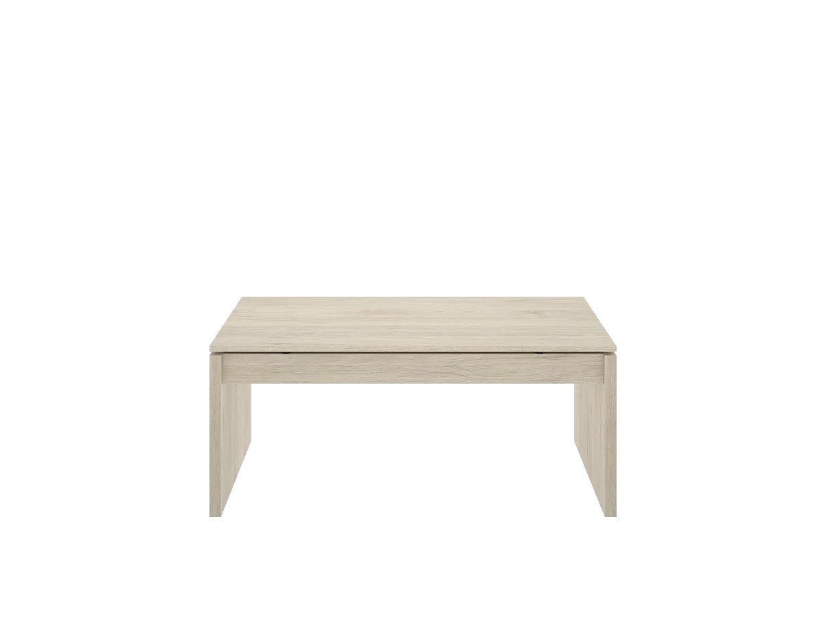 Mesa de centro elevable Carboneros en color natural 43 cm(alto)102 cm(ancho)50 cm(largo)