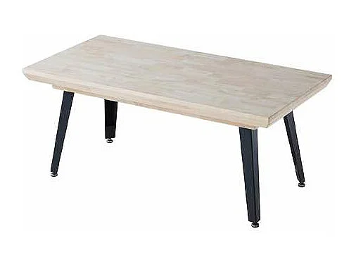 Mesa centro elevable Berg acabado roble nordish/negro, 120cm (largo) 60cm (ancho) 47/64cm