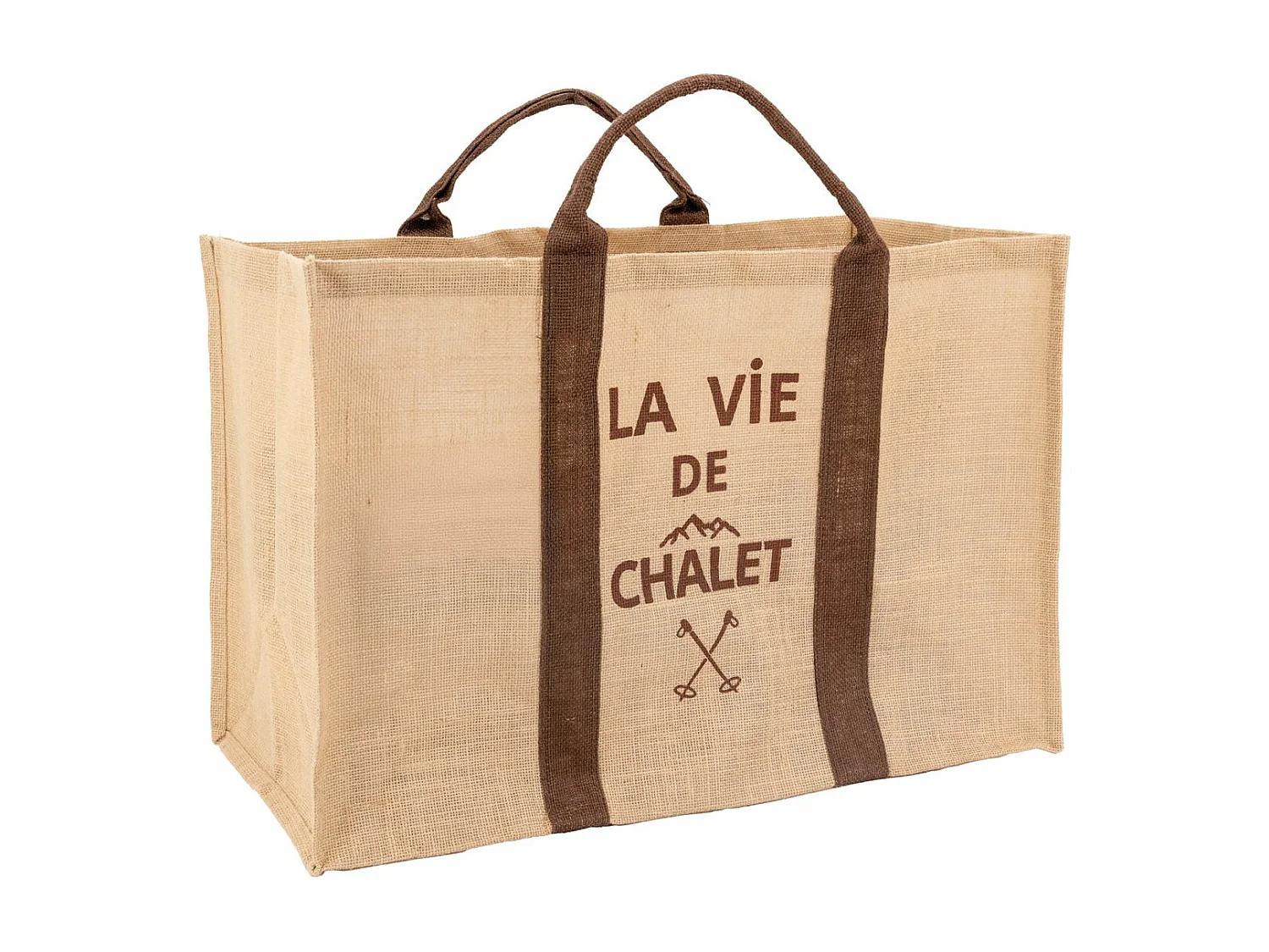 Sac à bûches en jute