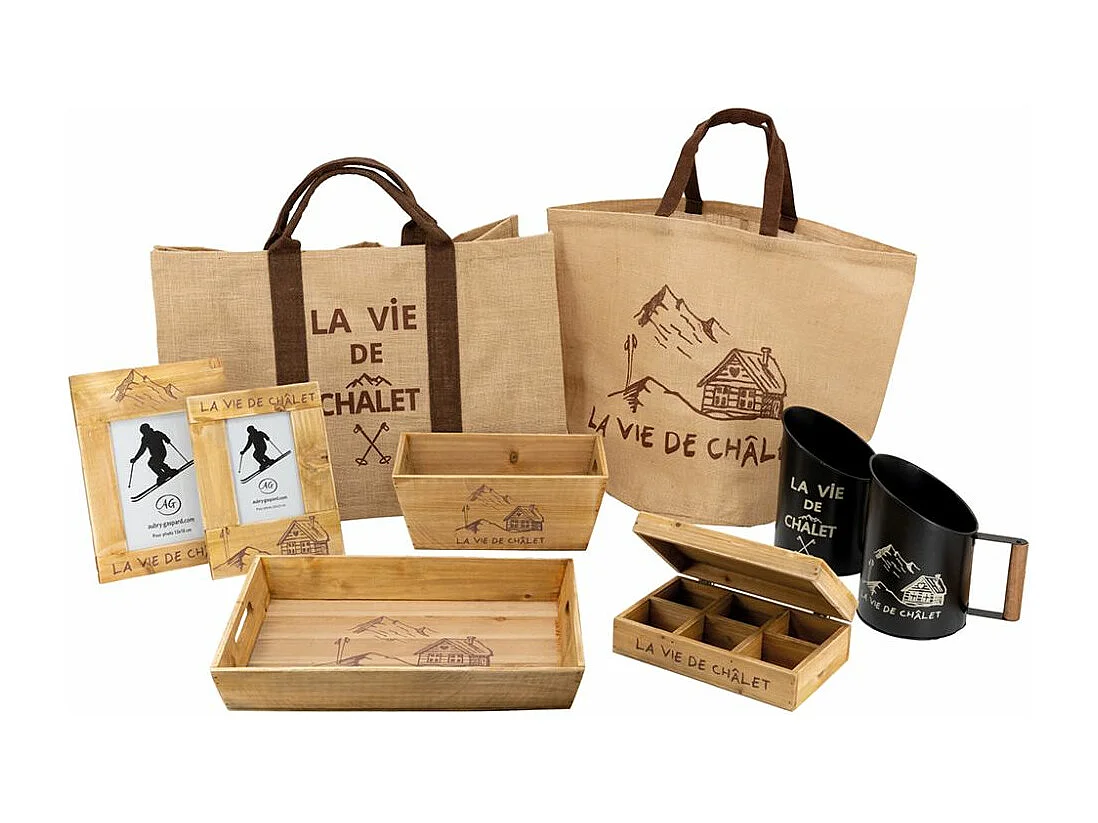 Sac à bûches en jute