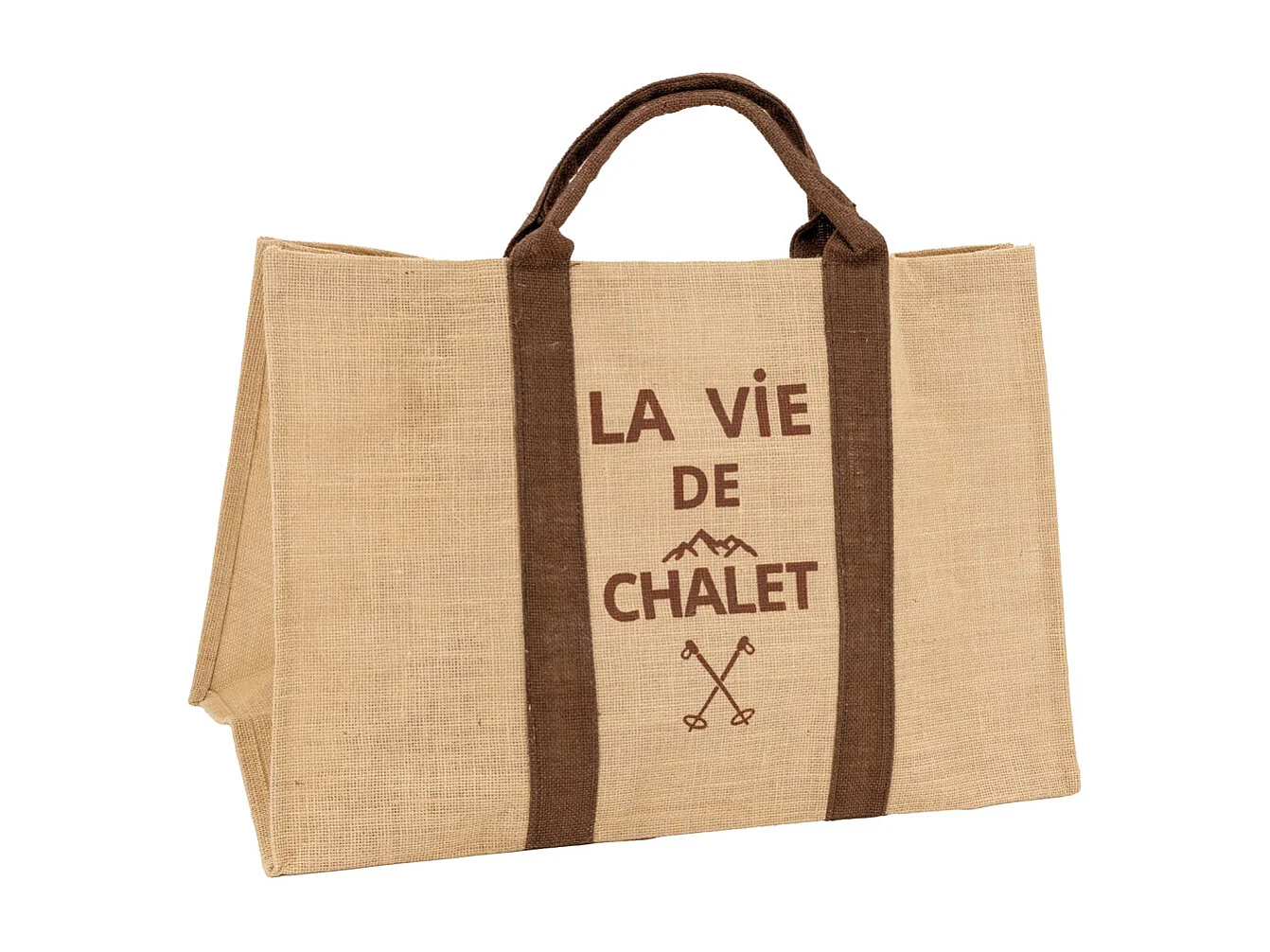 Sac à bûches en jute