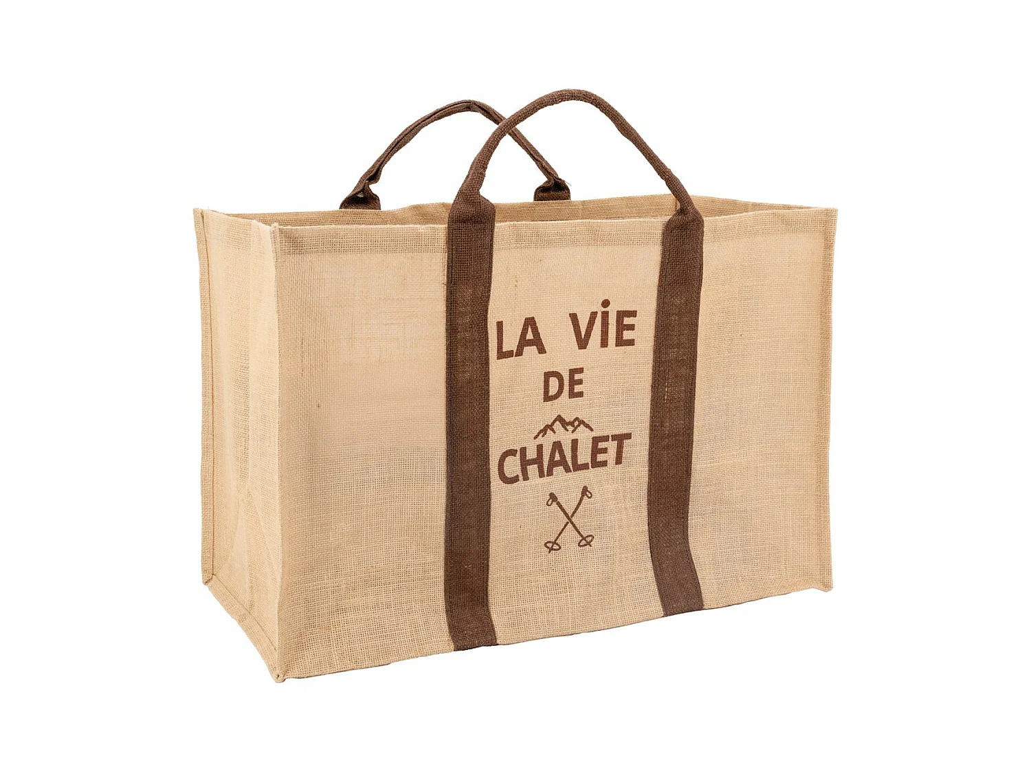 Sac à bûches en jute