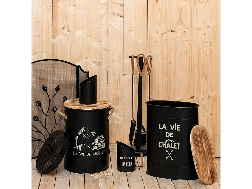 Tabouret et seau à pellets