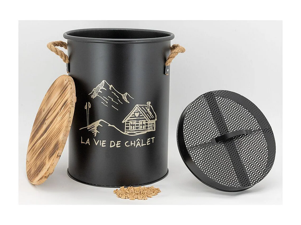 Tabouret et seau à pellets