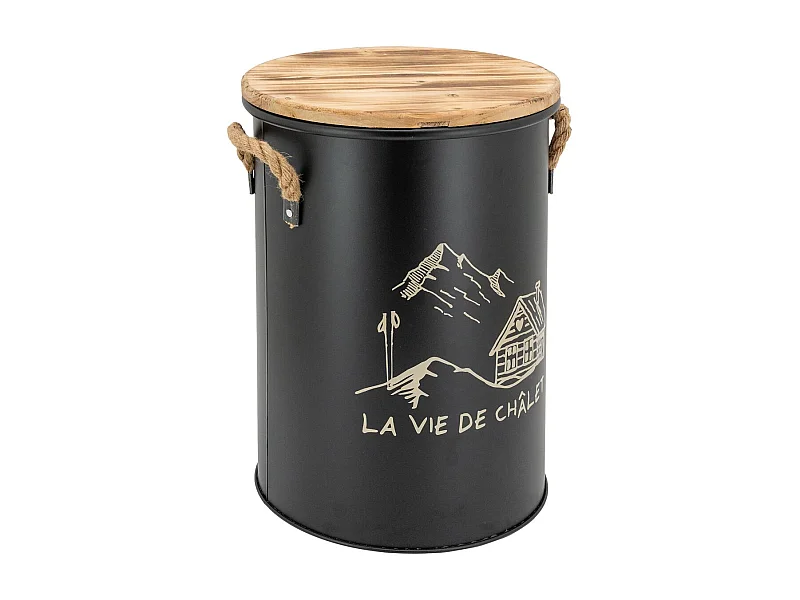 Tabouret et seau à pellets