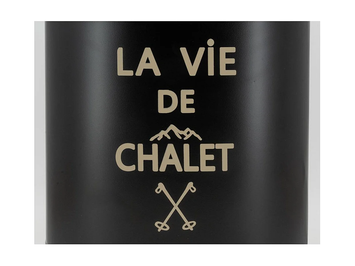 Tabouret et seau à pellets en métal