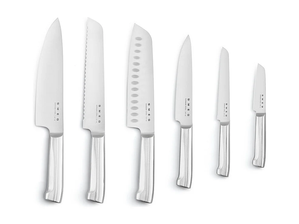 Bloc de 6 couteaux inox Crème