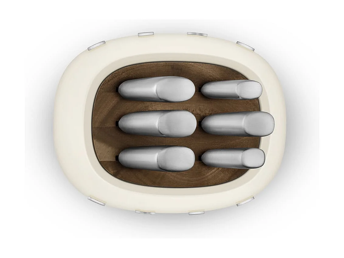 Bloc de 6 couteaux inox Crème