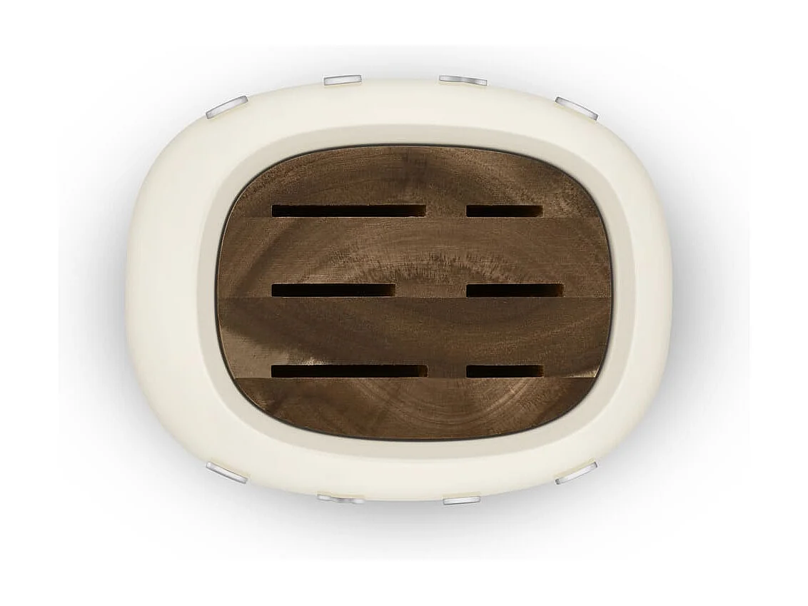 Bloc de 6 couteaux inox Crème