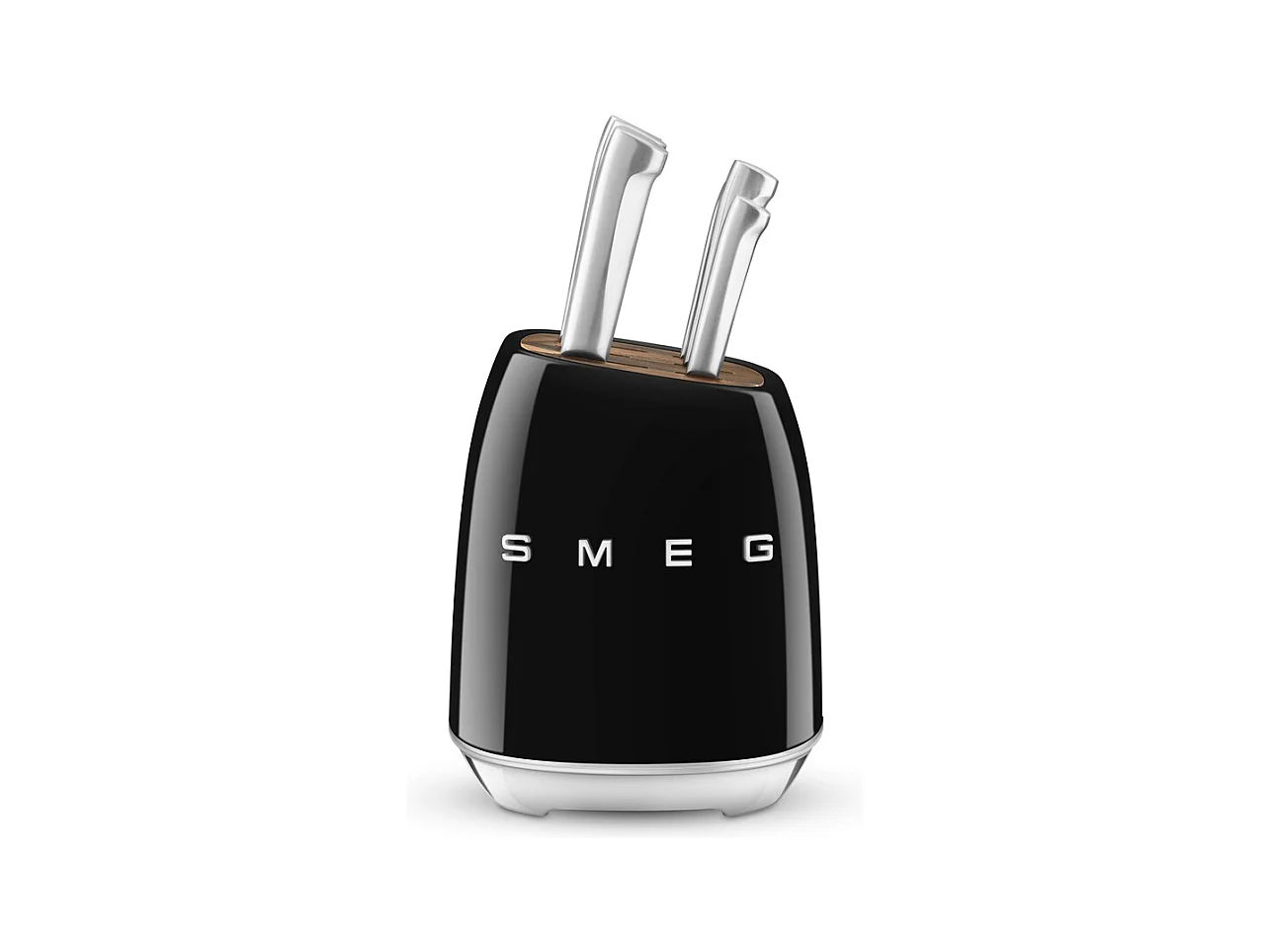 Bloc de 6 couteaux inox Noir