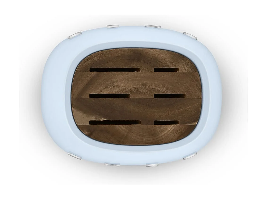 Bloc de 6 couteaux inox Bleu