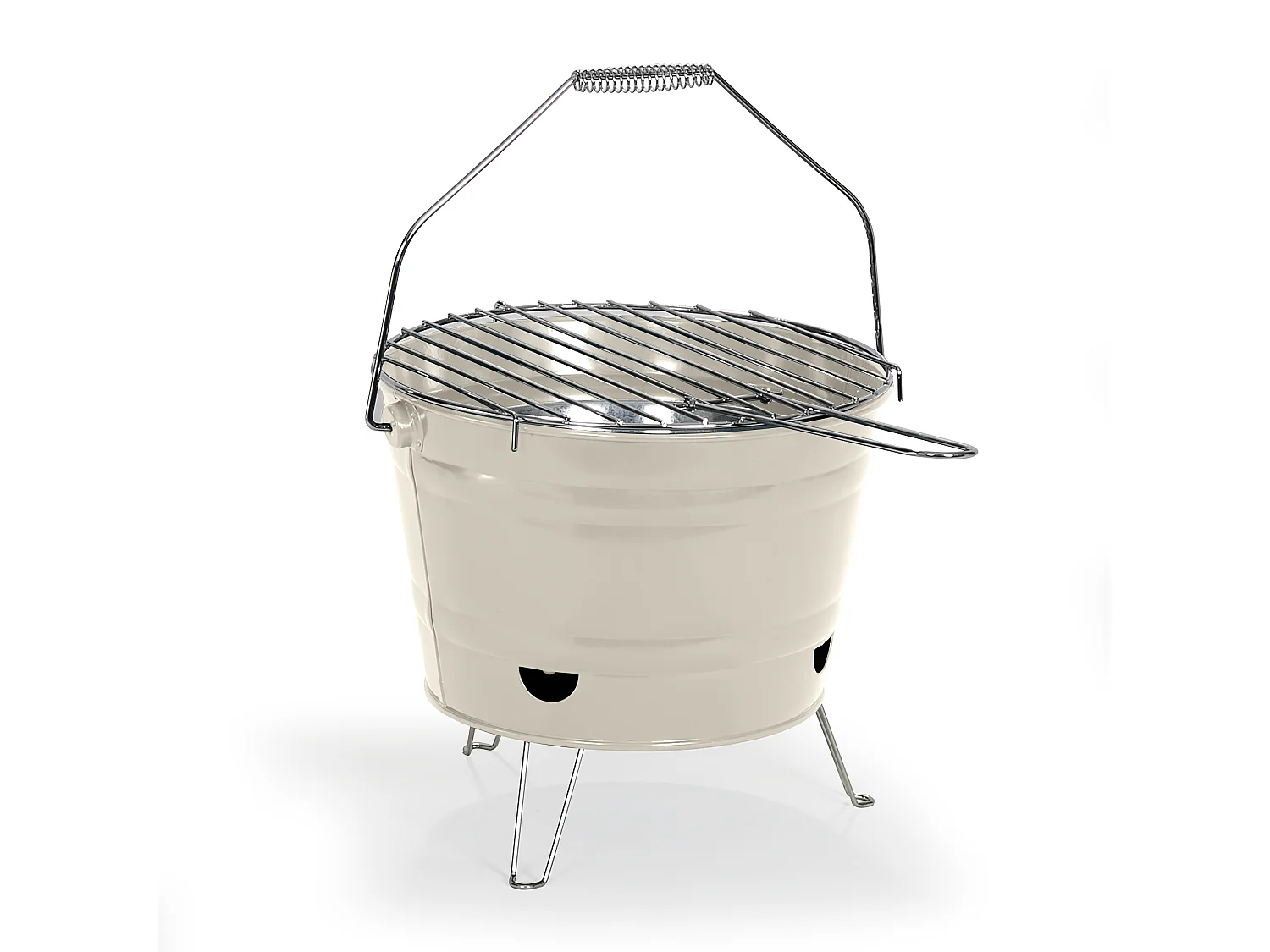Livoo Barbecue à charbon 27cm crème - DOC327C