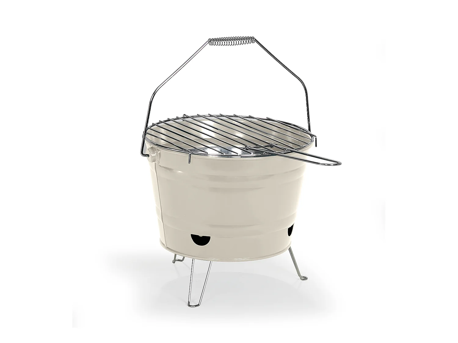 Livoo Barbecue à charbon 27cm crème - DOC327C