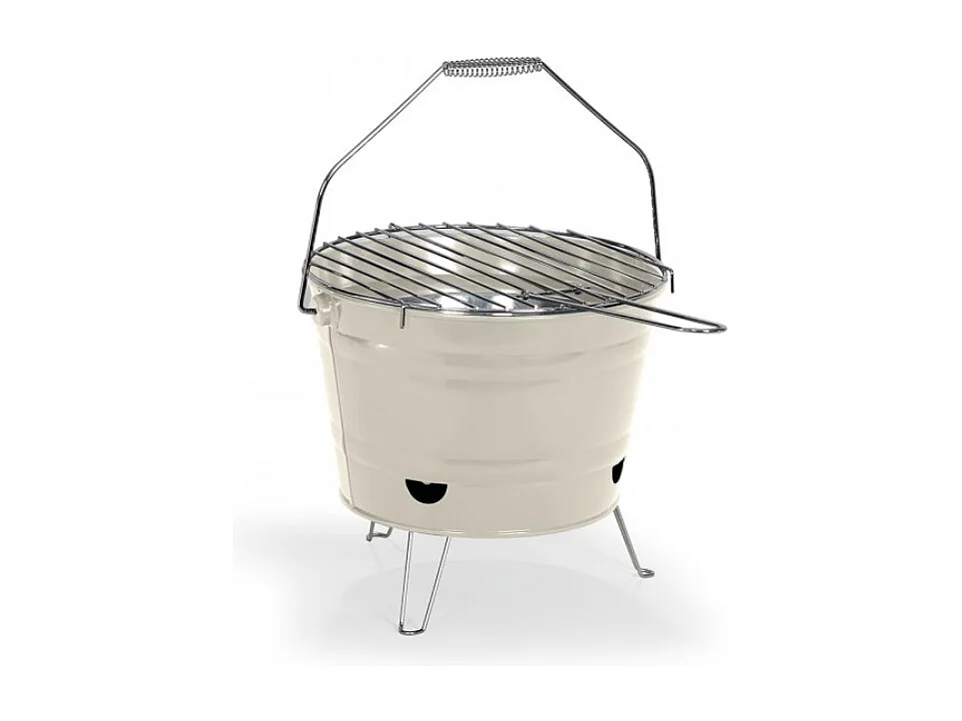 Livoo Barbecue à charbon 27cm crème - DOC327C