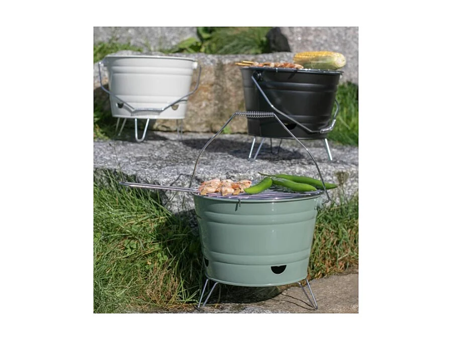 Livoo Barbecue à charbon 27cm crème - DOC327C