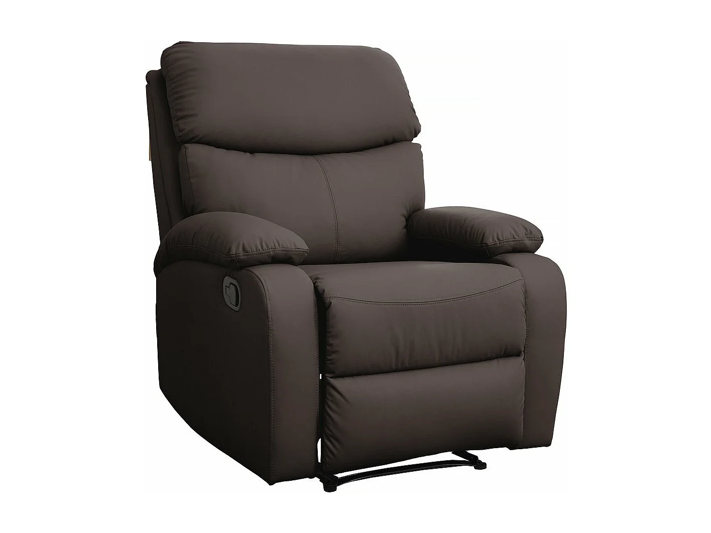Stoel fauteuil relaxstoel "Giselle" - Bruin - kastanjebruin