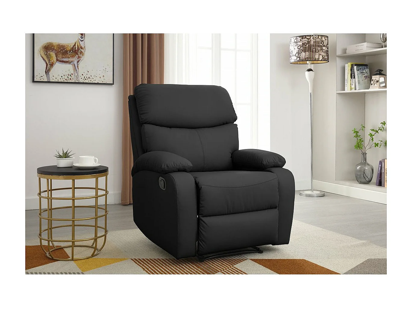 Silla reclinable "Giselle" - Negro
