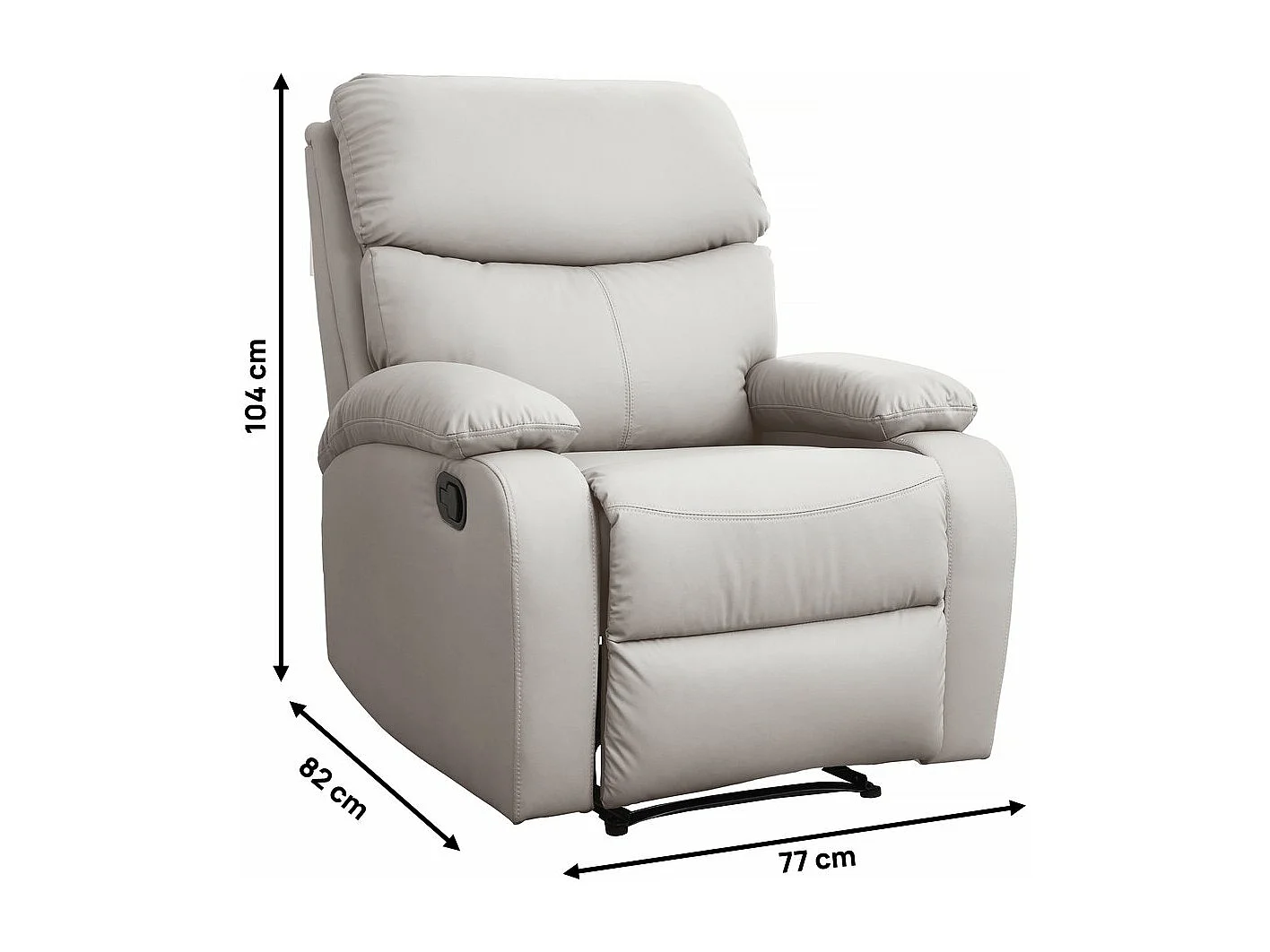 Fauteuil inclinable "Giselle" - Beige