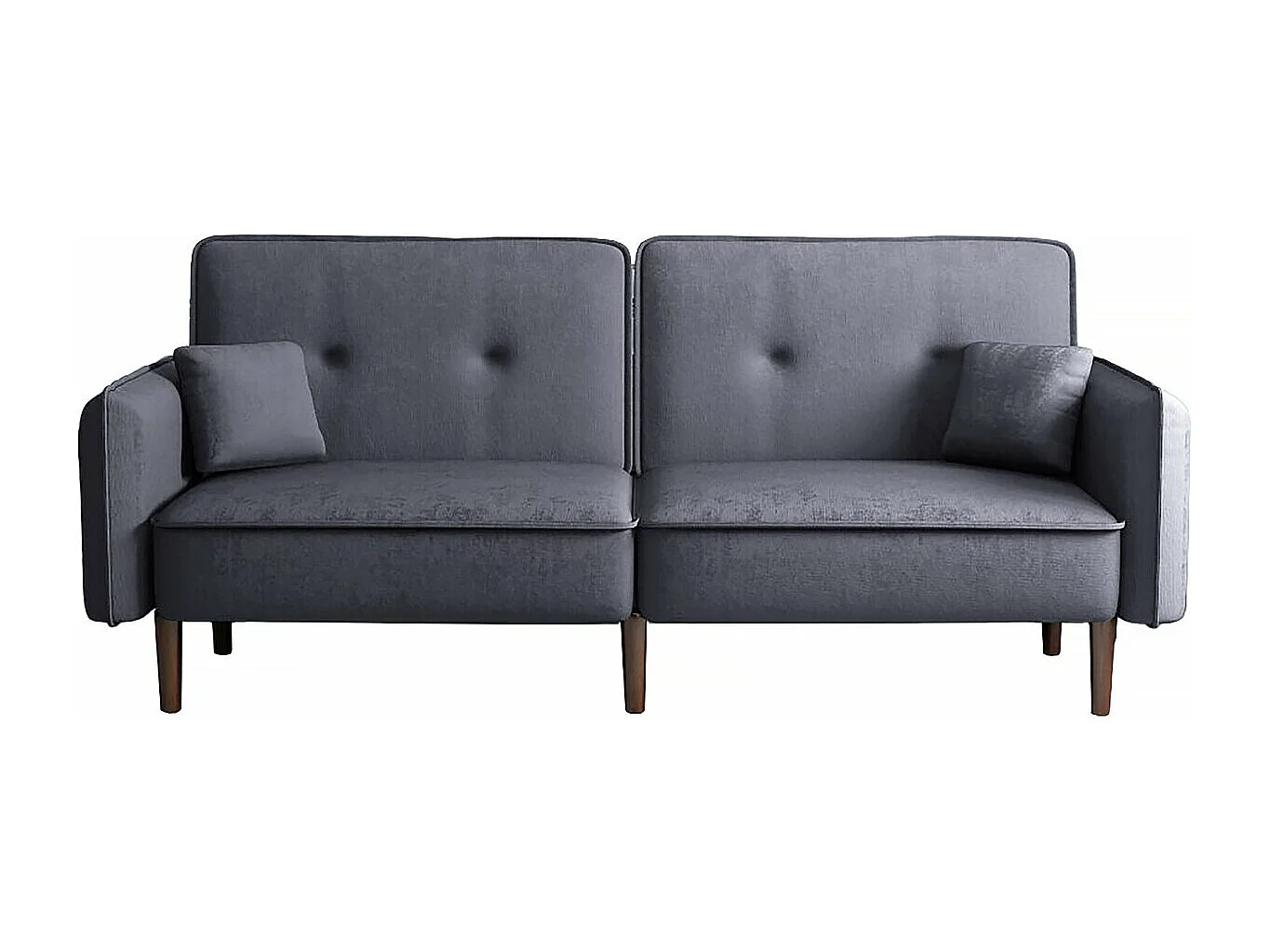 Canapé droit clic clac convertible " Caspian" - Gris