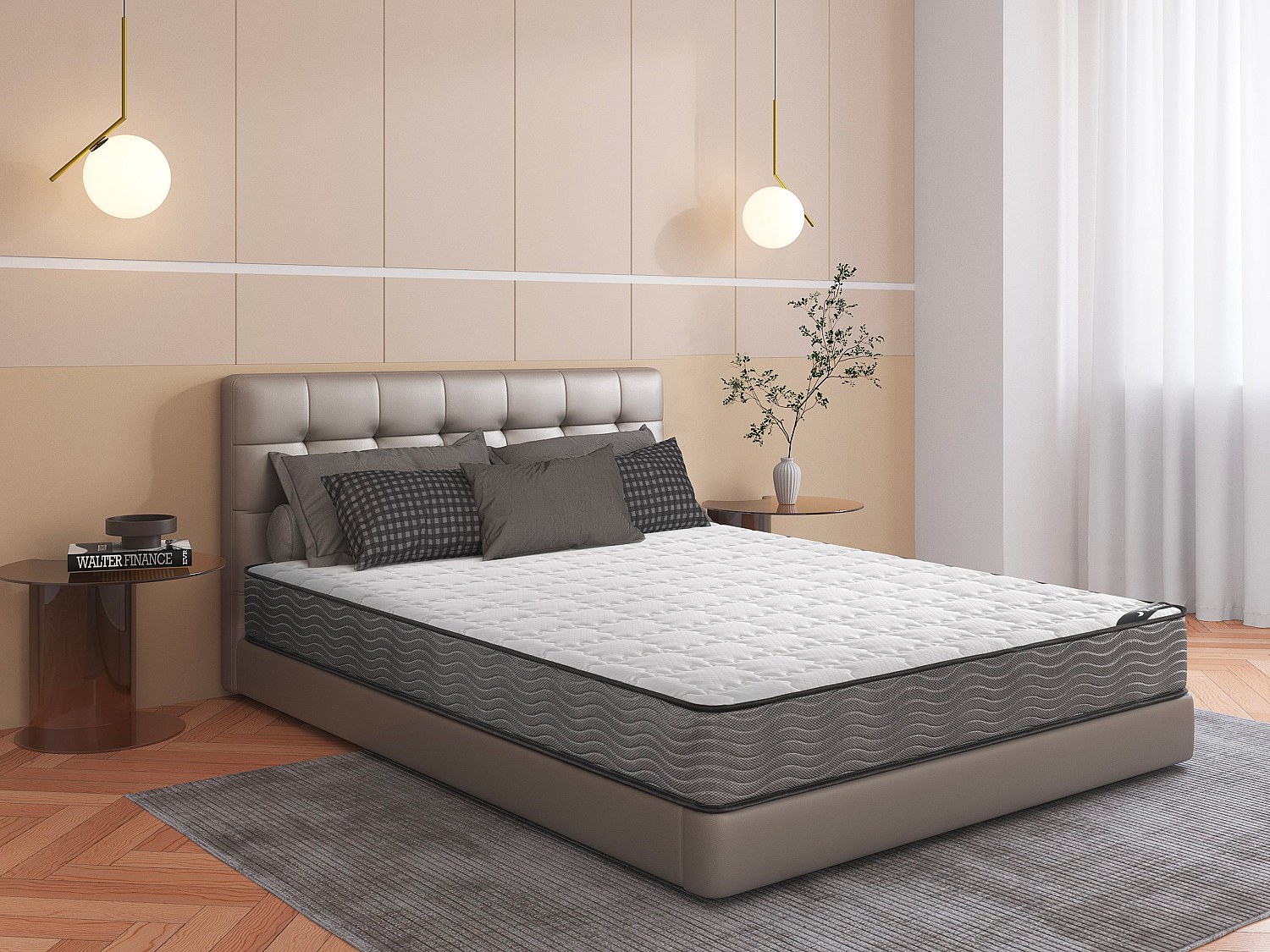 Taschenfederkernmatratze - 140 x 190 cm - Stärke 19 cm - KIJAL von YSMÉE günstig online kaufen