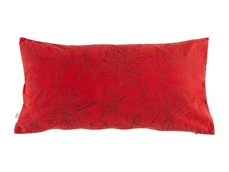 Bestickter Kissenbezug Somella Mittelrot 30x58