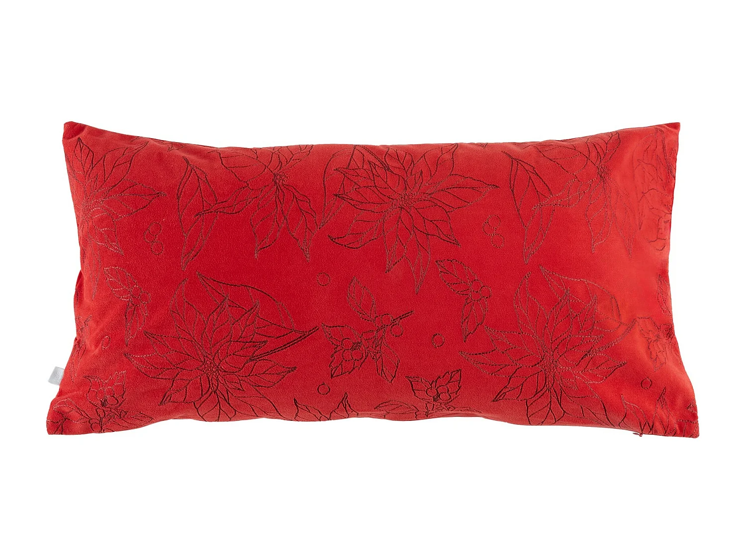Bestickter Kissenbezug Somella Mittelrot 30x58