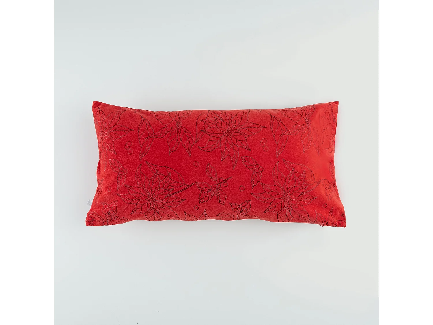 Bestickter Kissenbezug Somella Mittelrot 30x58