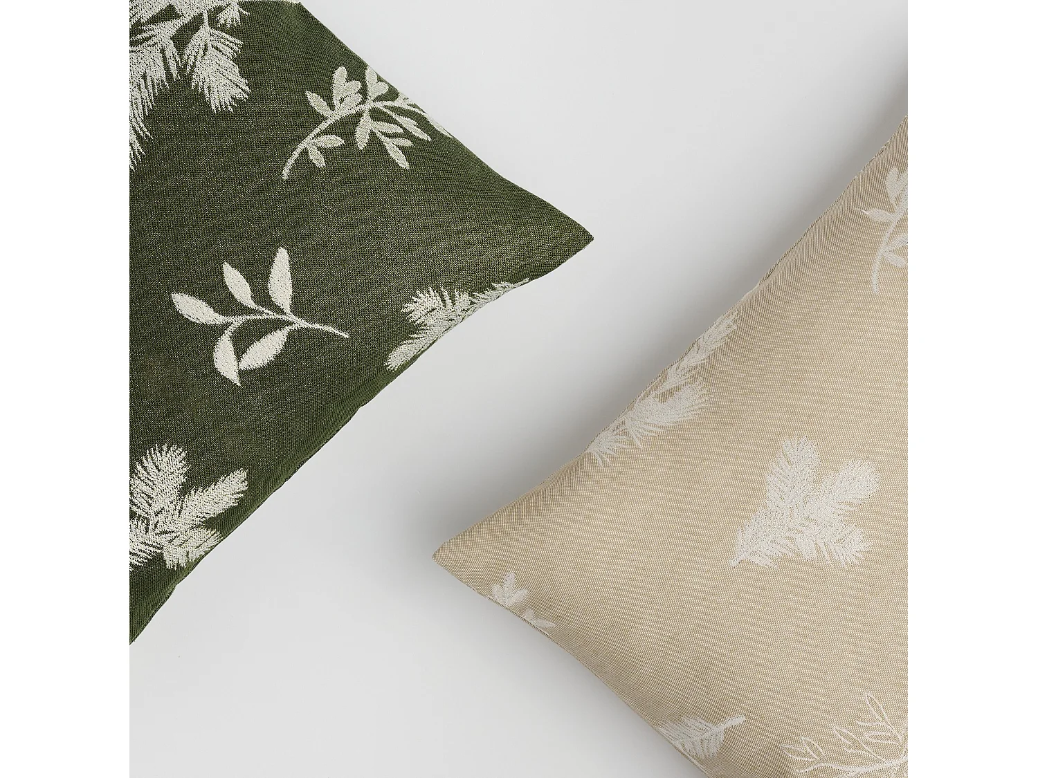 Jacquard-Kissenbezug Novie mittleres Beige 45x45 cm