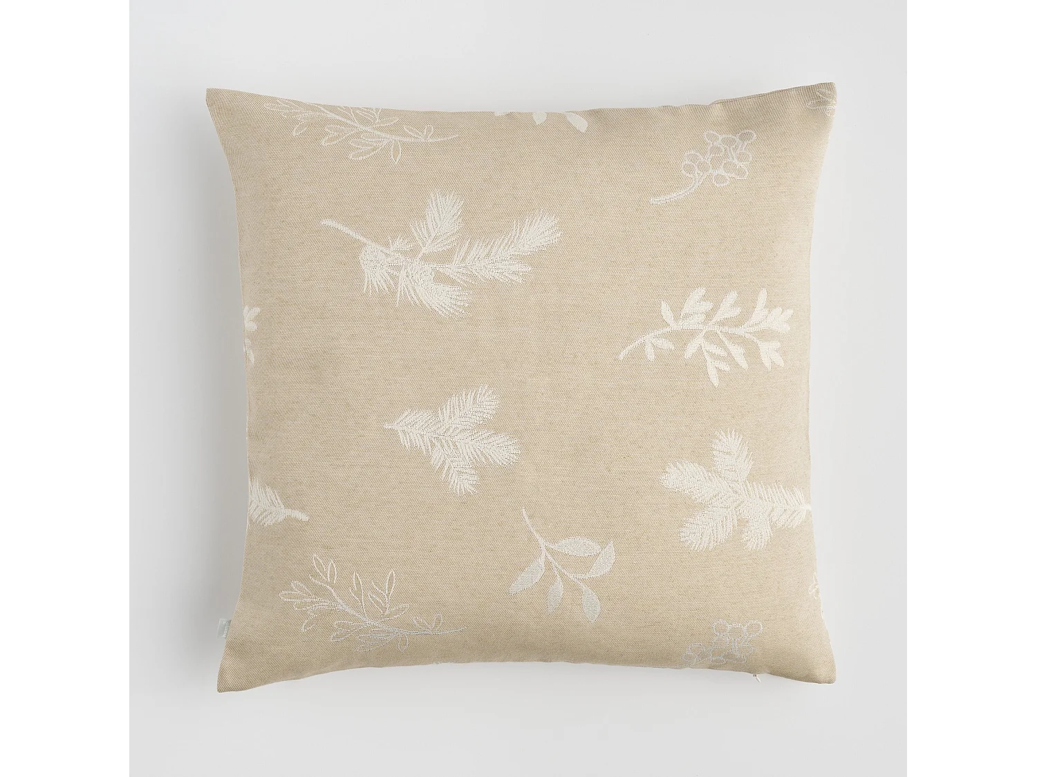 Jacquard-Kissenbezug Novie mittleres Beige 45x45 cm